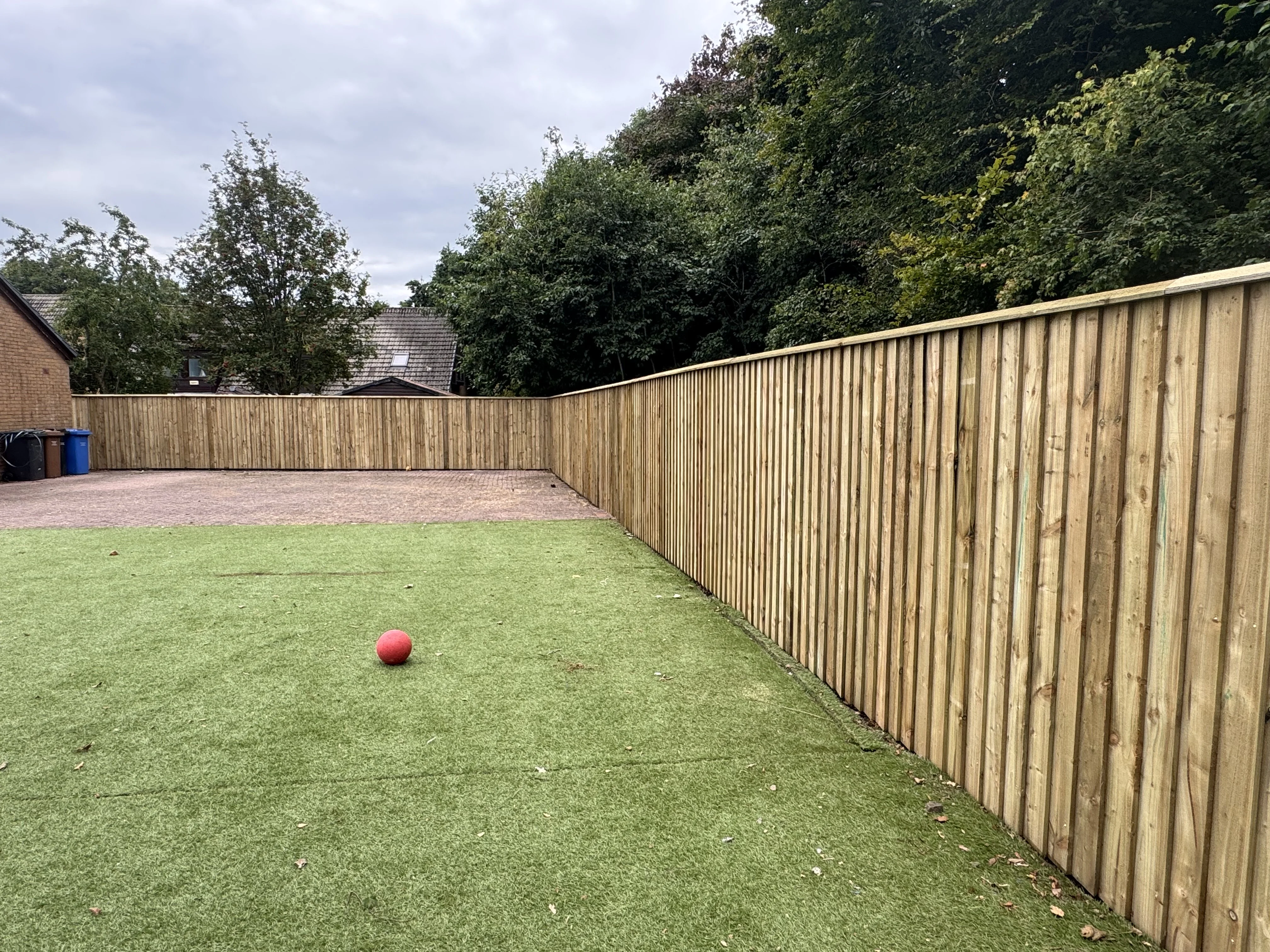 Professional wooden fencing installation completed by Ayrshire Fencing Group in Ayrshire
